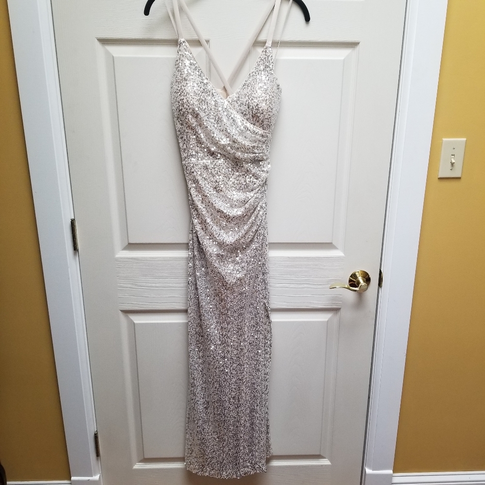 Eliza J Sequin Dress